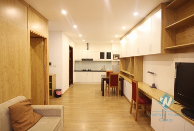 Apartment in ground floor is available for rent in Ba Dinh district.